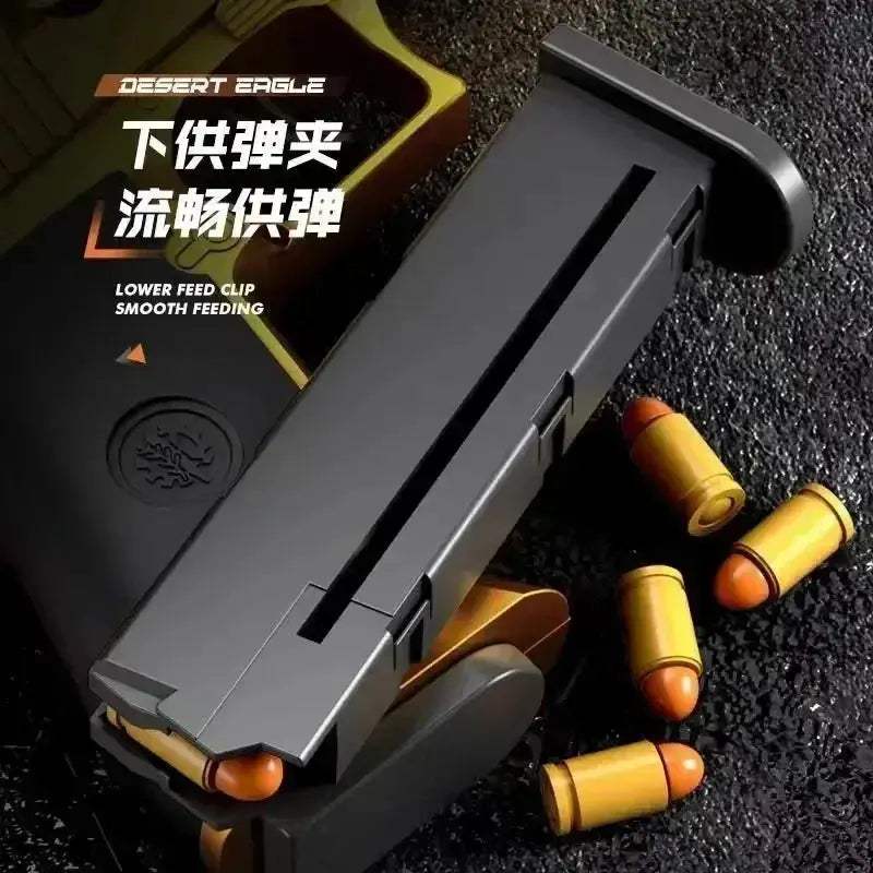 Golden Desert Eagle Toy Gun Outdoor Pistol Stress Relief - ToylandEU