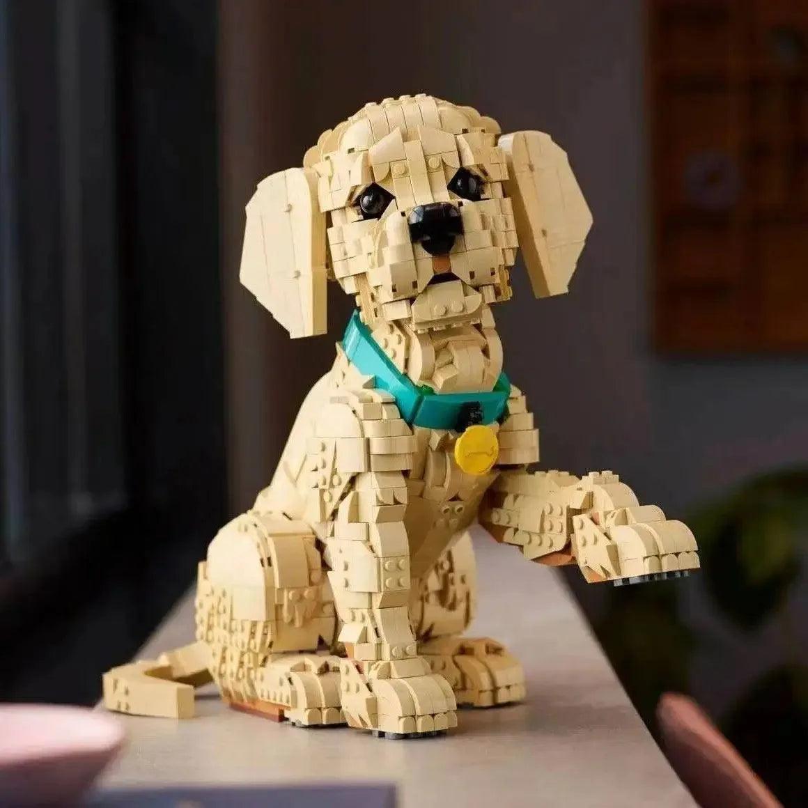Golden Retriever Puppy Building Blocks | 2102 Pcs | Toylandeu™