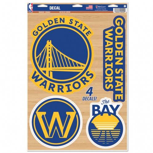 Golden State Warriors 11x17 Logo Cut Decal Sheet Licensed - ToylandEU