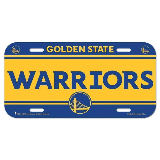 Golden State Warriors 6x12 License Plate Plastic Official -  ToylandEU™