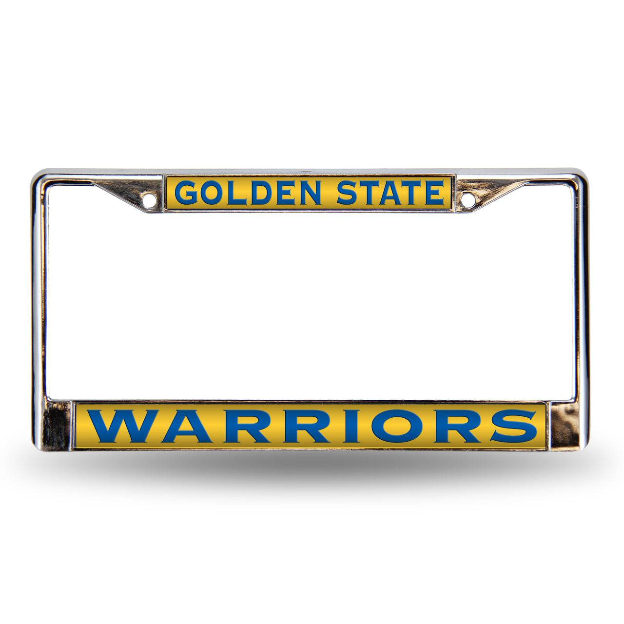 Golden State Warriors License Plate Frame Chrome Laser Cut - ToylandEU