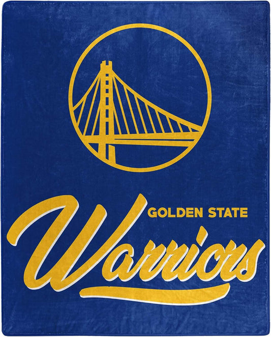 Golden State Warriors Raschel Blanket 50x60 Signature - ToylandEU