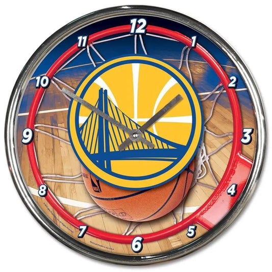  Golden State Warriors Round Wall Clock Chrome 12 Inch -  ToylandEU™