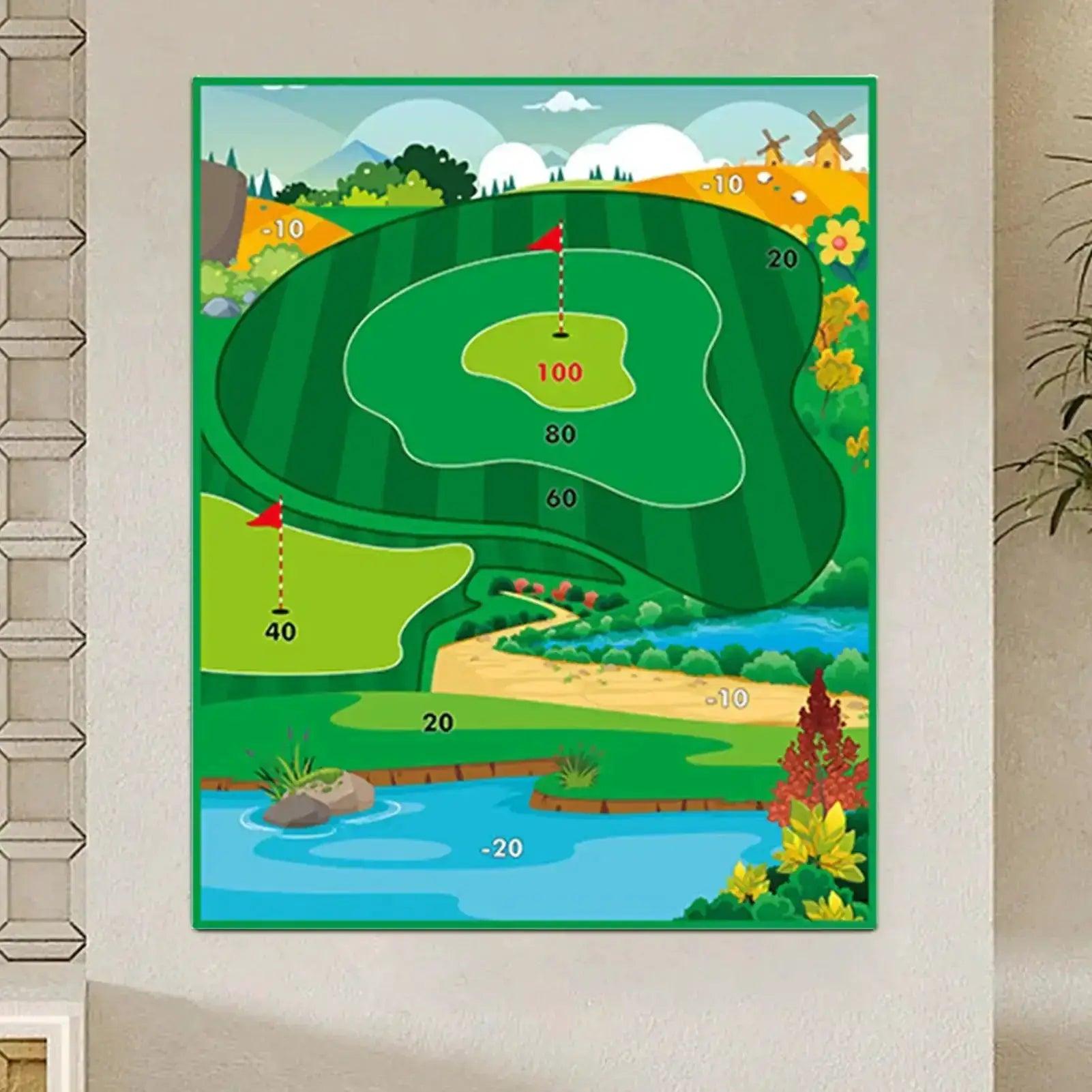 Golf Chipping Game Sticky Indoor Putting Green Mat -  ToylandEU™