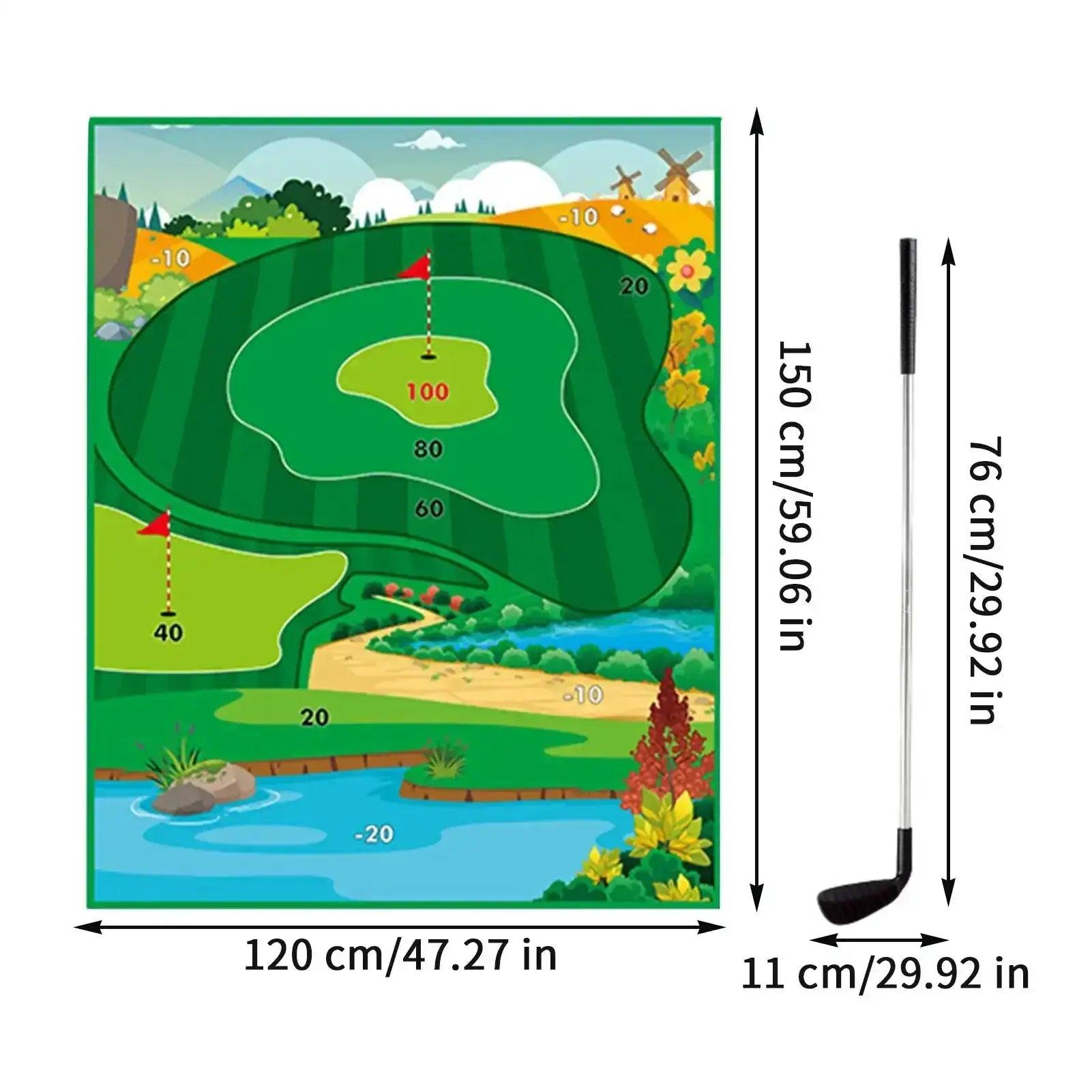  Golf Chipping Game Sticky Indoor Putting Green Mat -  ToylandEU™