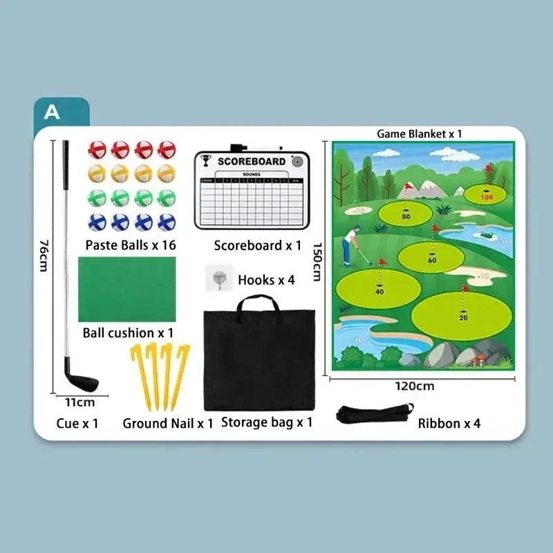  Kids Golf Set For Beginners Includes 16 Balls And Mat -  ToylandEU™