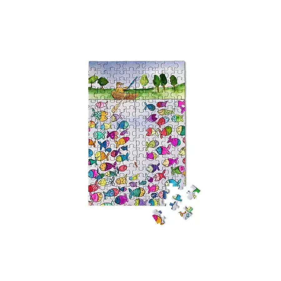 Gone Fishing Mini Jigsaw Puzzle 150 Pieces Fits 4x6 Frame - ToylandEU