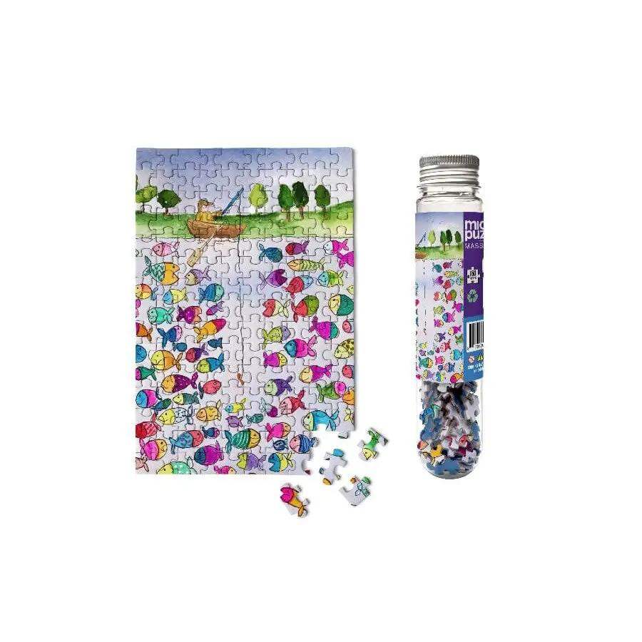 Gone Fishing 150 Piece Mini Jigsaw Puzzle Micro Puzzles - Puzzle Merchant