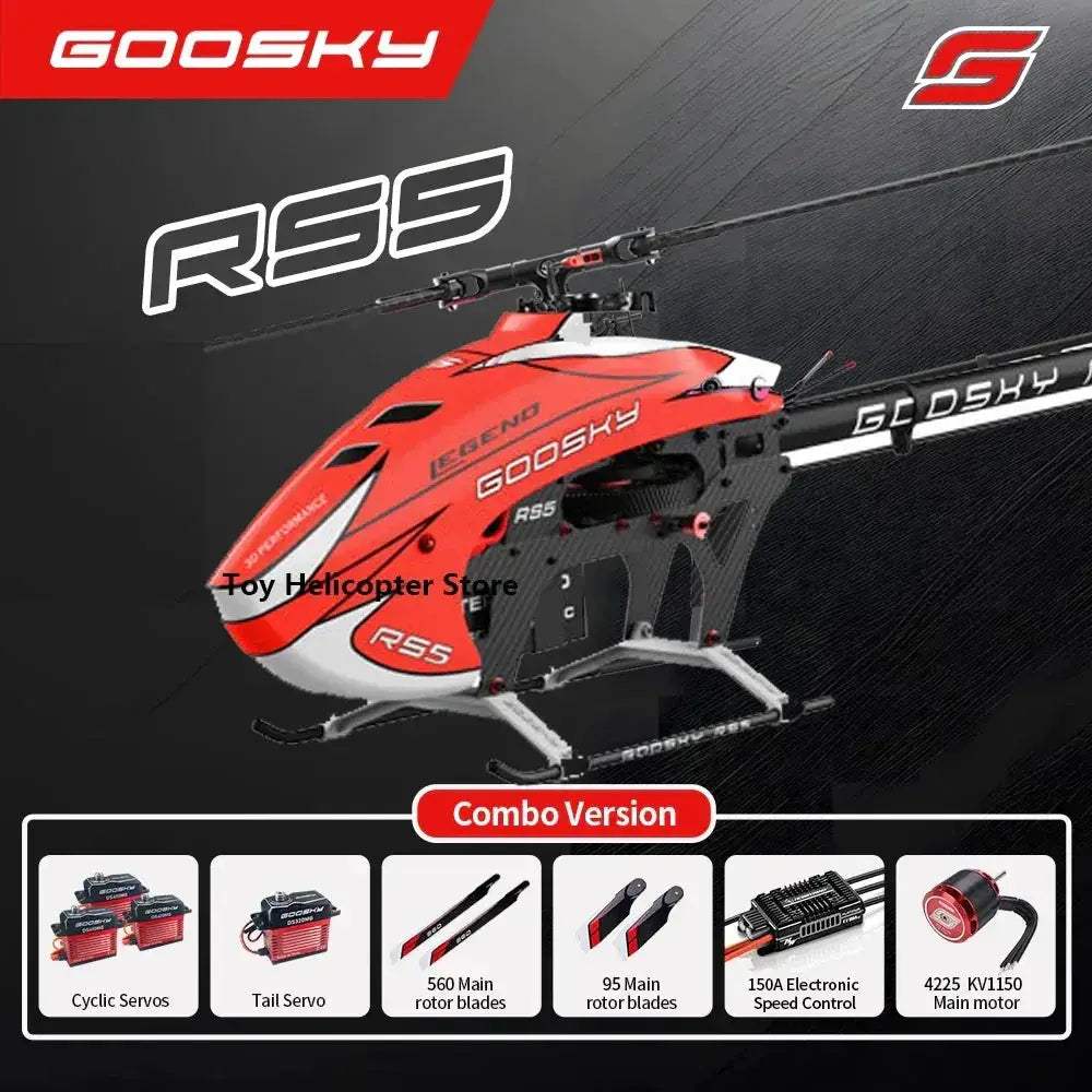 GooSky RS5 Legend 550 Class RC Helicopter Kit Flybarless Pro - ToylandEU