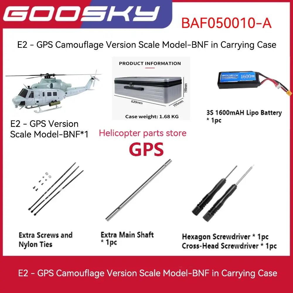  Goosky E2 GPS RC Helicopter Military Edition Realistic -  ToylandEU™