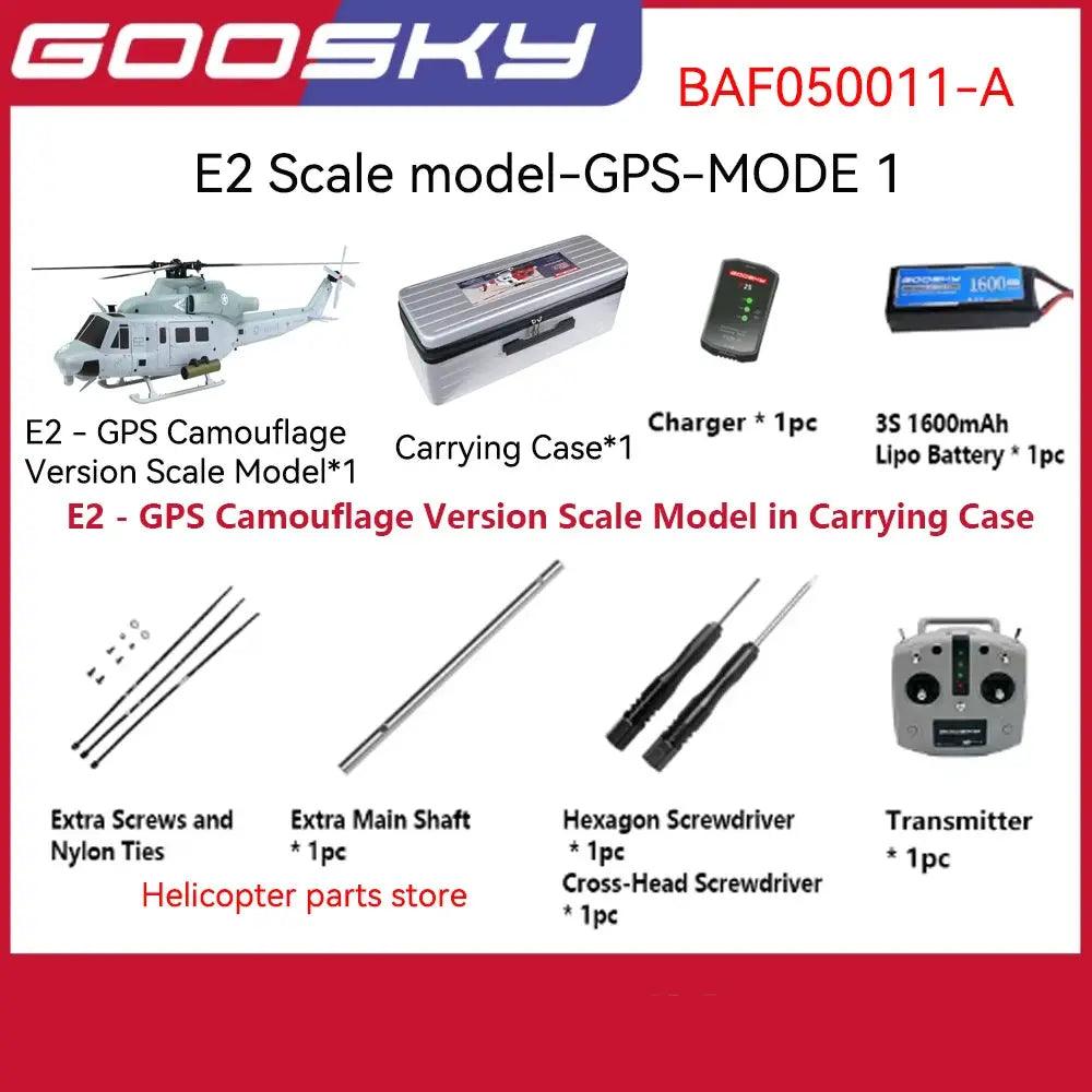  Goosky E2 GPS RC Helicopter Military Edition Realistic -  ToylandEU™