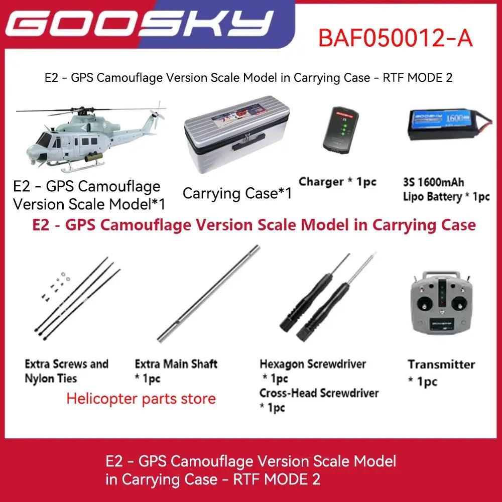  Goosky E2 GPS RC Helicopter Military Edition Realistic -  ToylandEU™