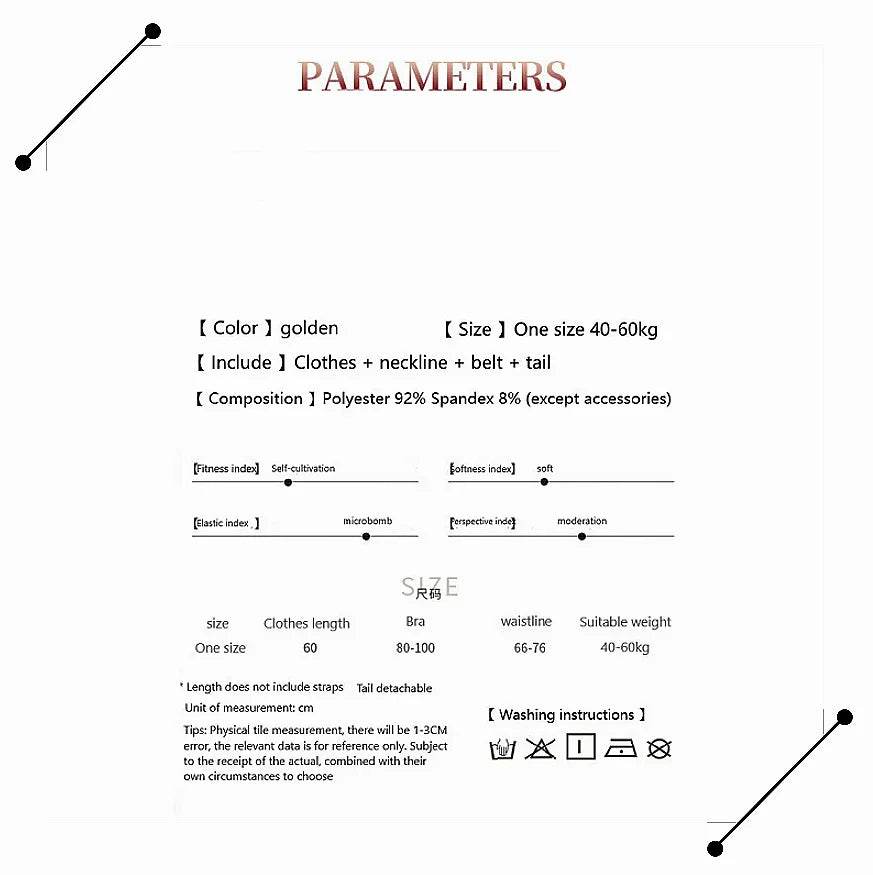 Gorgeous Sexy Bunny Cosplay Costume Golden Christmas Women - ToylandEU