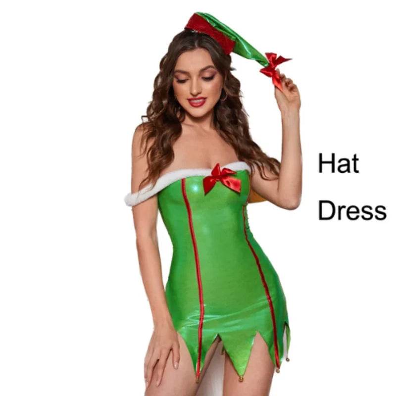 Gorgeous Sexy Bunny Cosplay Costume Golden Christmas Women - ToylandEU