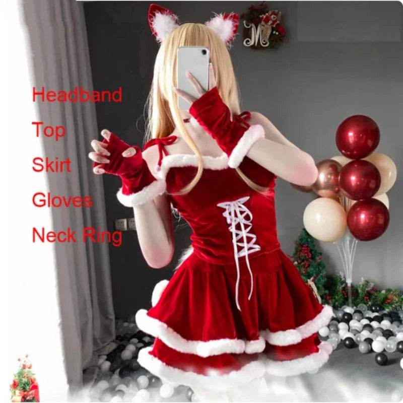 Gorgeous Sexy Bunny Cosplay Costume Golden Christmas Women - ToylandEU