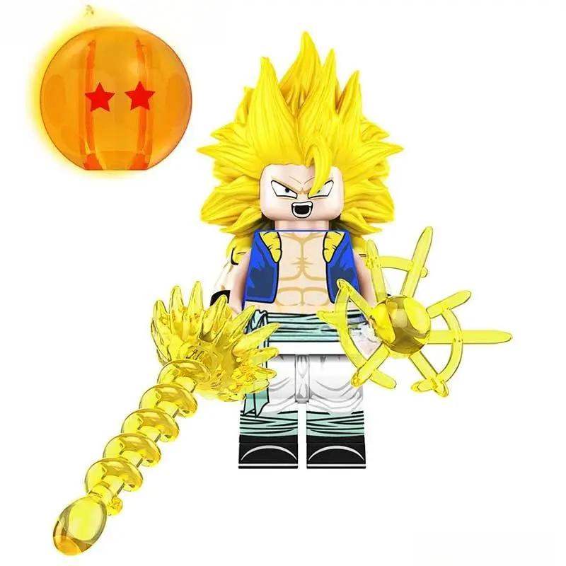 Gotenks Dragon Ball Z Lego Minifigures Anime Custom Toys 2 - Minifigure Toys