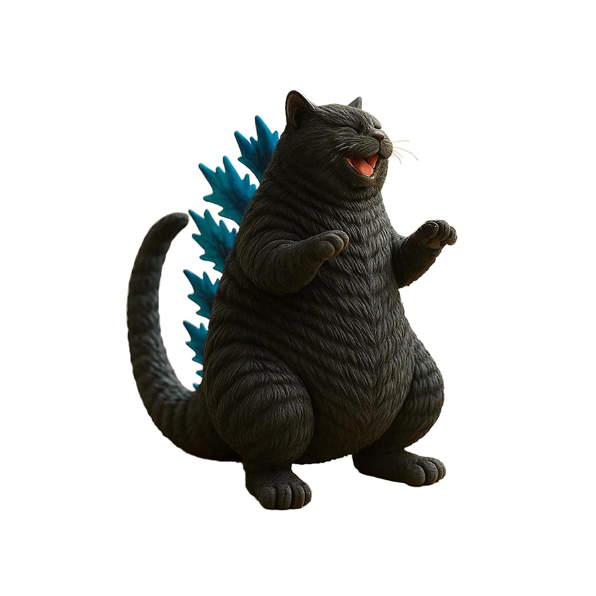 Goth Cat Figurine | Resin Monster Cat | Toylandeu™