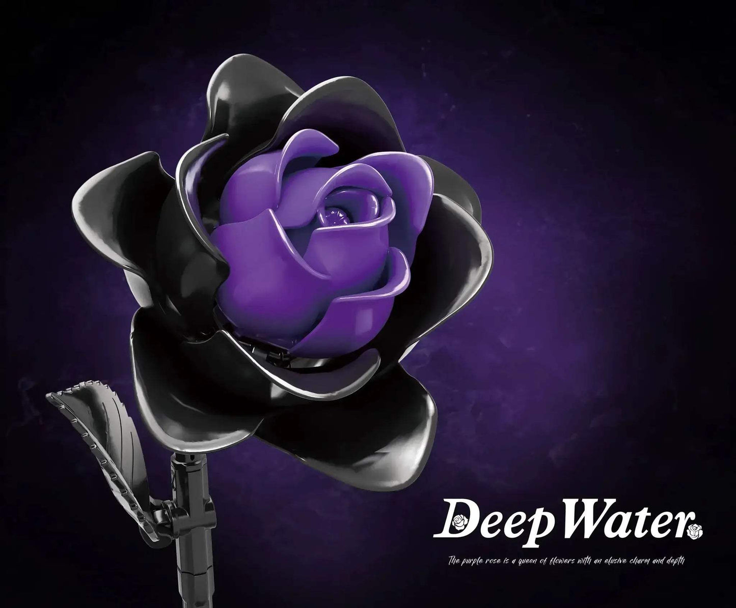 Gothic Purple Rose Building Blocks Set For Decor And Gifts - ToylandEU