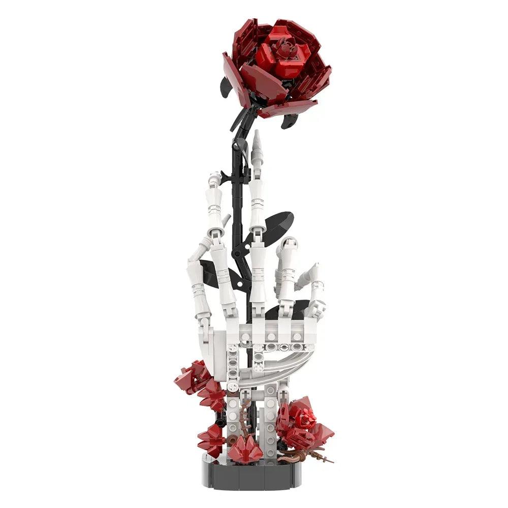  Gothic Skull Rose Building Blocks Model Kit For Adults -  ToylandEU™