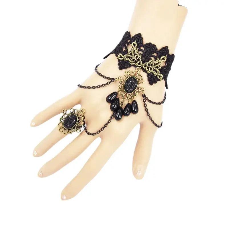  Gothic Steampunk Lace Cuff Fingerless Glove Warmer Pro -  ToylandEU™