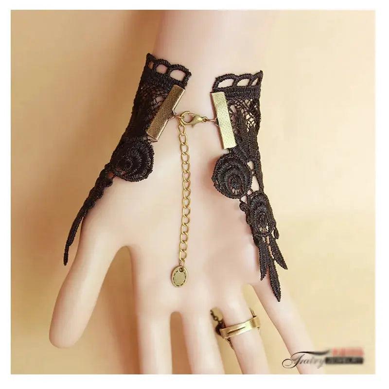  Gothic Steampunk Lace Cuff Fingerless Glove Warmer Pro -  ToylandEU™