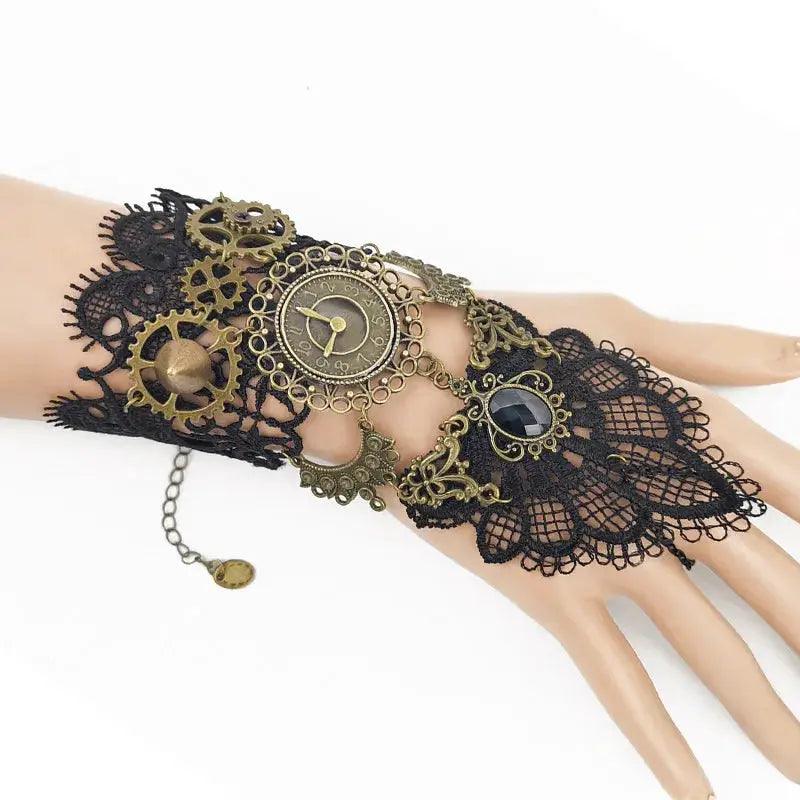  Gothic Steampunk Lace Cuff Fingerless Glove Warmer Pro -  ToylandEU™