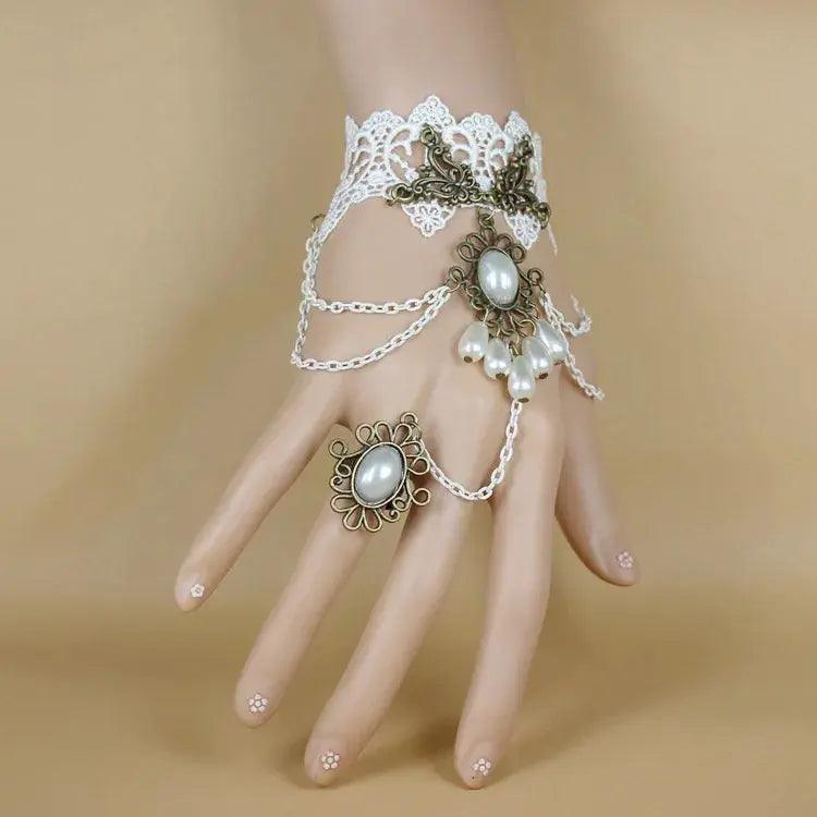 Gothic Steampunk Lace Cuff Fingerless Glove Warmer Pro -  ToylandEU™