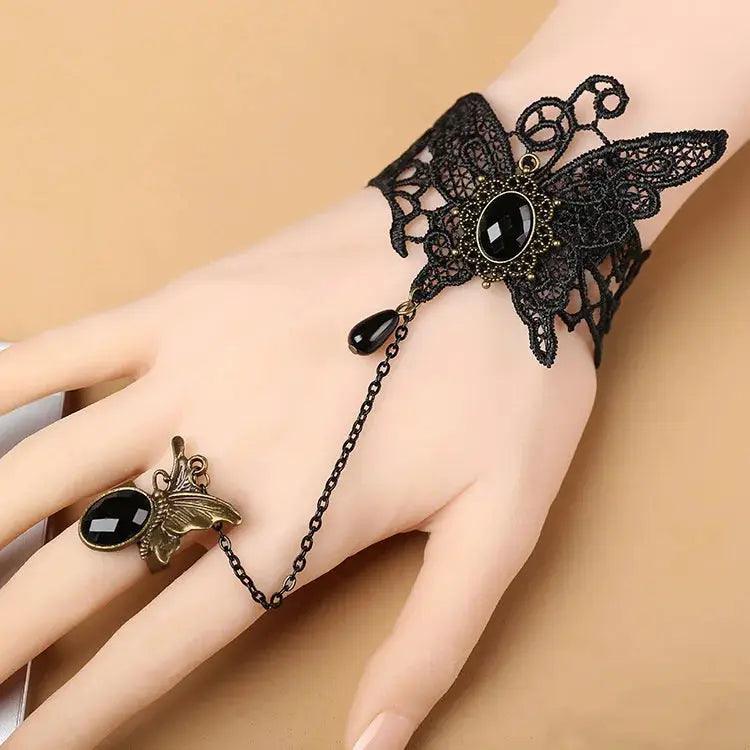  Gothic Steampunk Lace Cuff Fingerless Glove Warmer Pro -  ToylandEU™