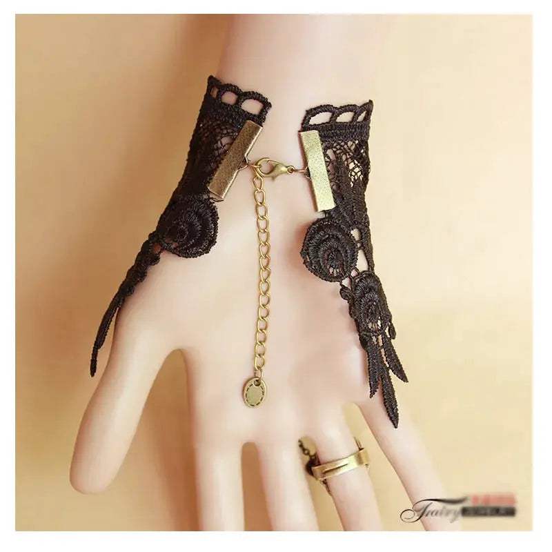  Gothic Steampunk Lace Cuff Fingerless Glove Warmer Pro -  ToylandEU™