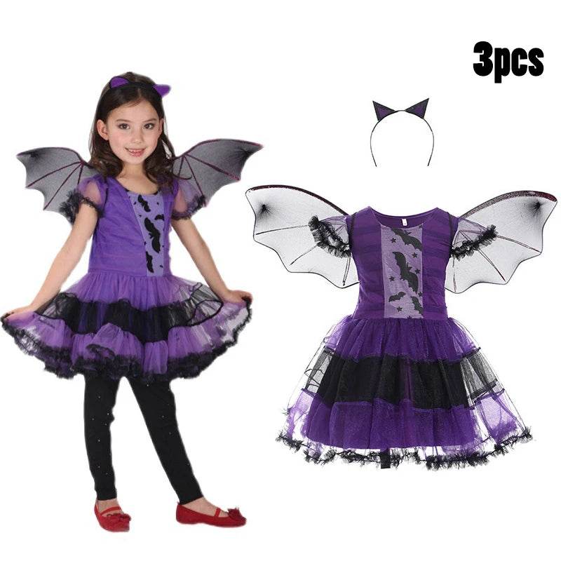 Gothic Vampire Cosplay Dress For Girls Halloween Costume - ToylandEU