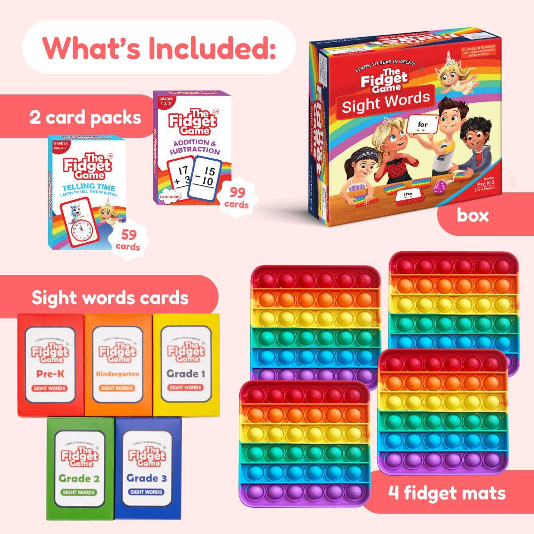 Grade 1 And 2 Bundle Interactive Reading And Time Skills - The Fidget Games