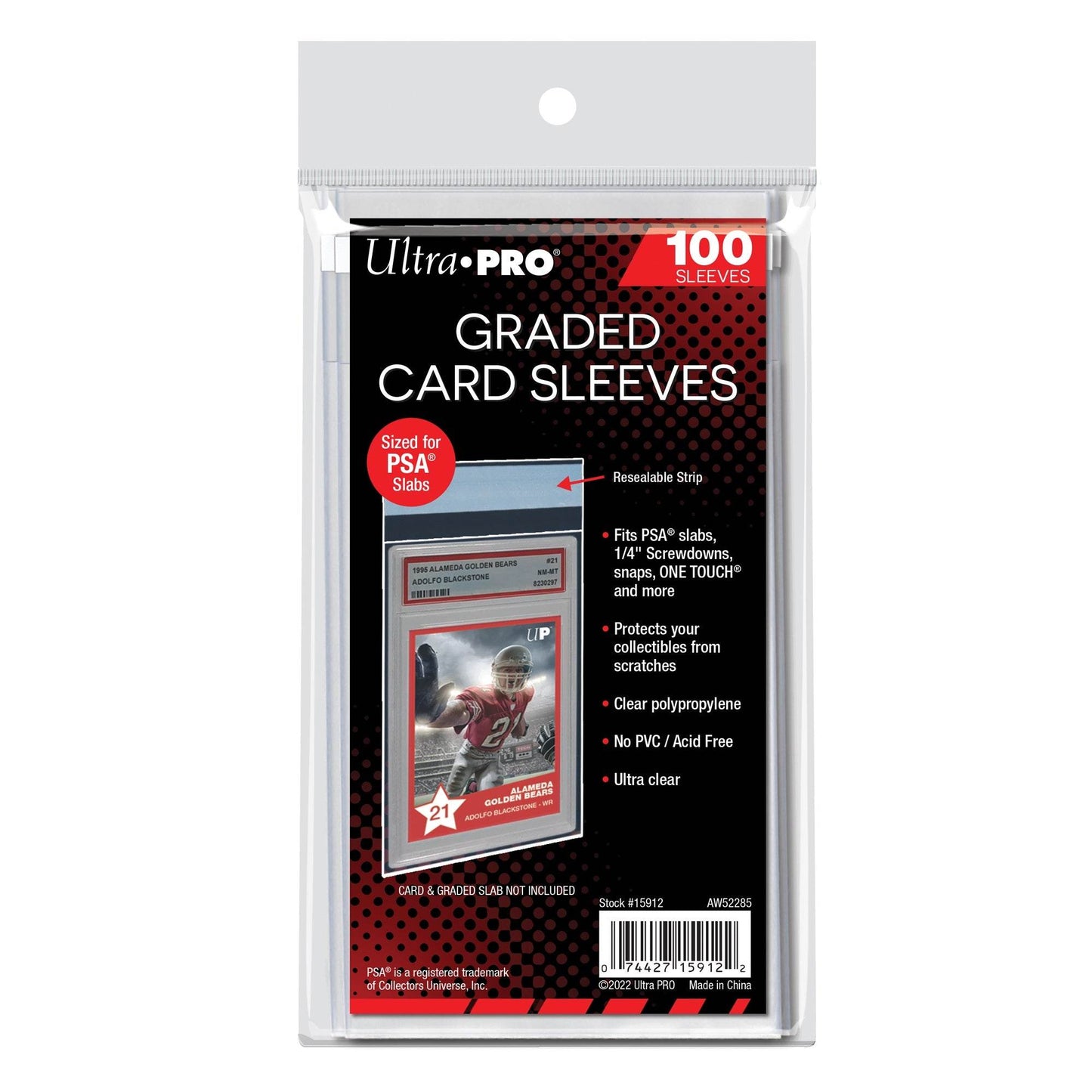 Graded Card Sleeves Resealable For PSA Graded Slabs Pack - ToylandEU