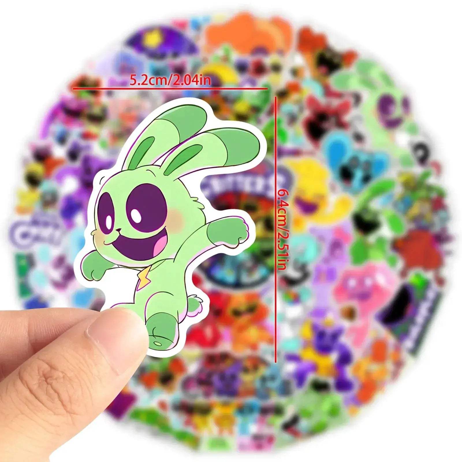 Graffiti Stickers Set 54 Pcs Smiling Critters Versatile - ToylandEU