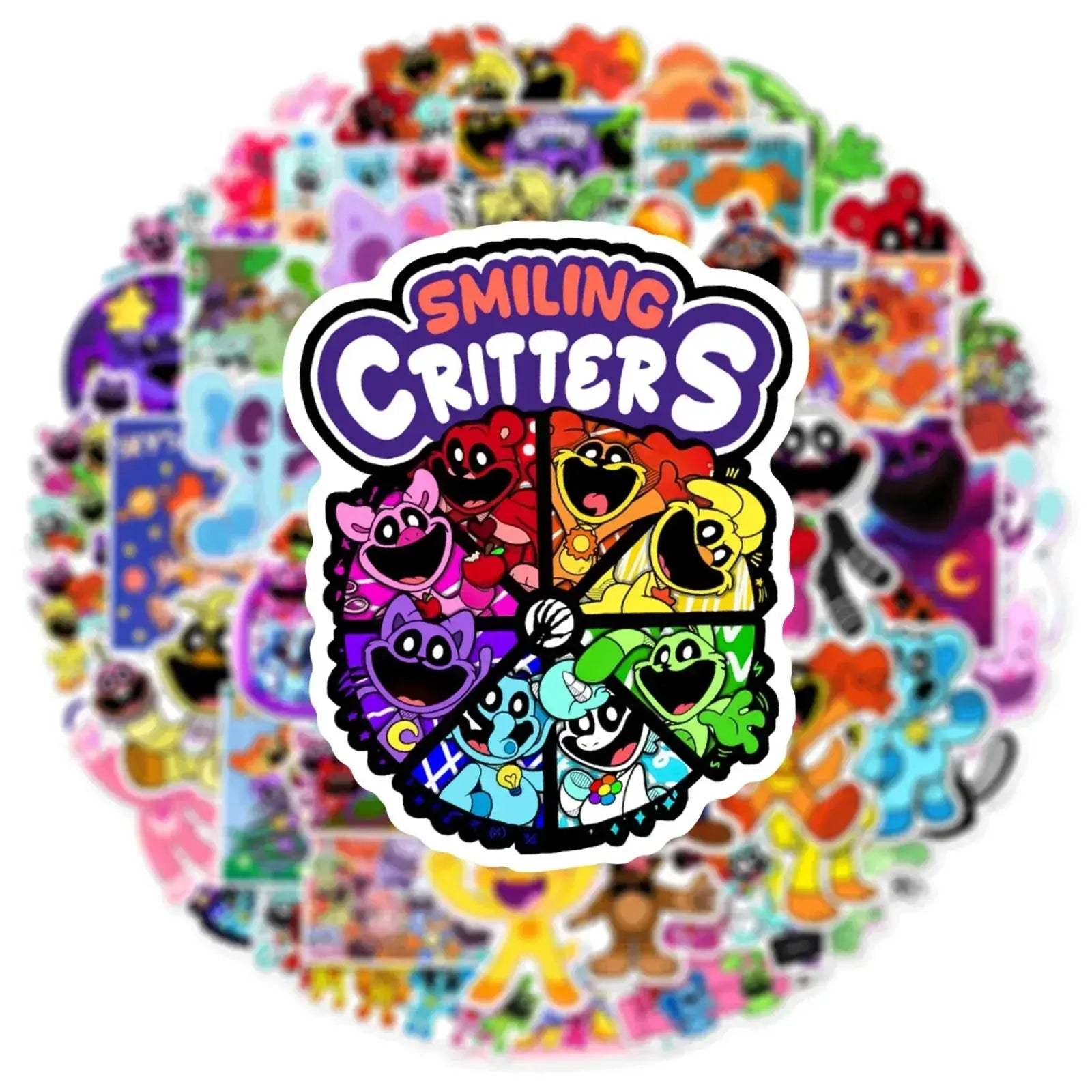 Graffiti Stickers Set 54 Pcs Smiling Critters Versatile - ToylandEU