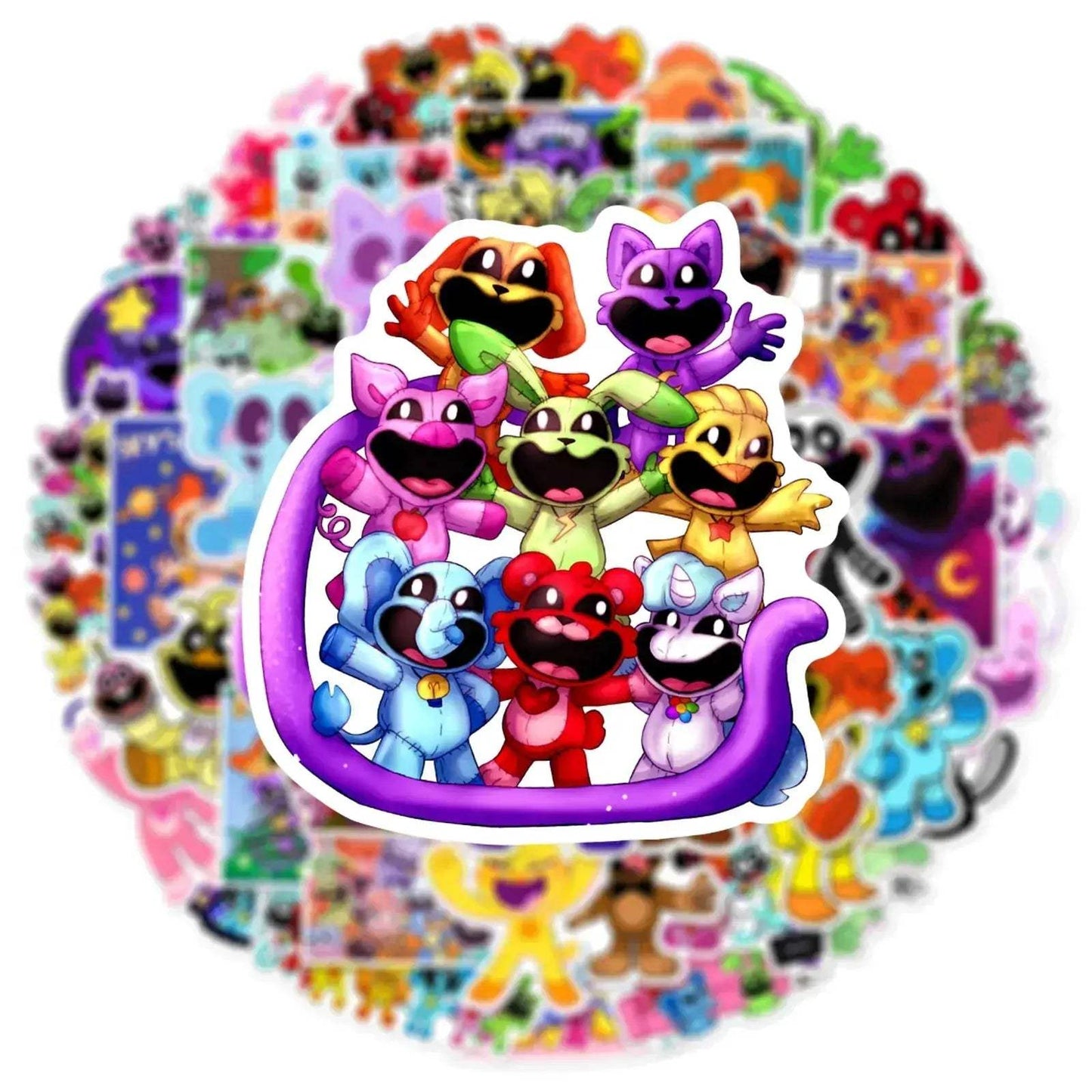 Graffiti Stickers Set 54 Pcs Smiling Critters Versatile - ToylandEU