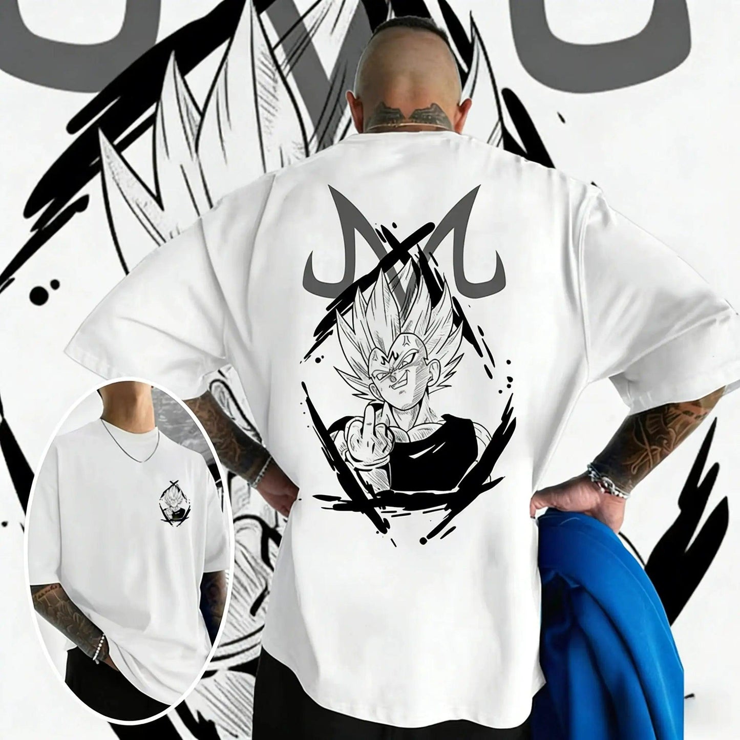  Dragon Ball Z Majin Vegeta Tee Oversized Comfort Fit -  ToylandEU™