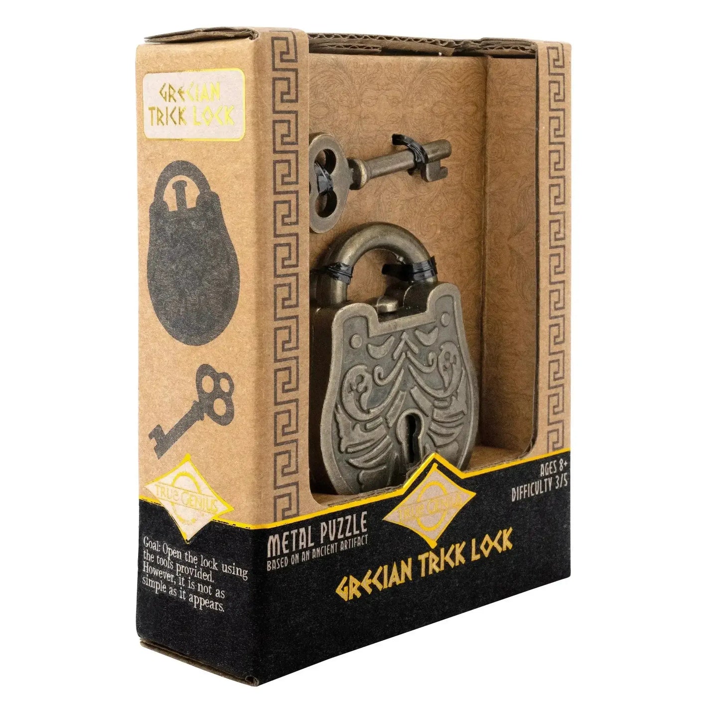 Grecian Trick Lock Challenge With Theodorus Key Unlock Secrets - ToylandEU