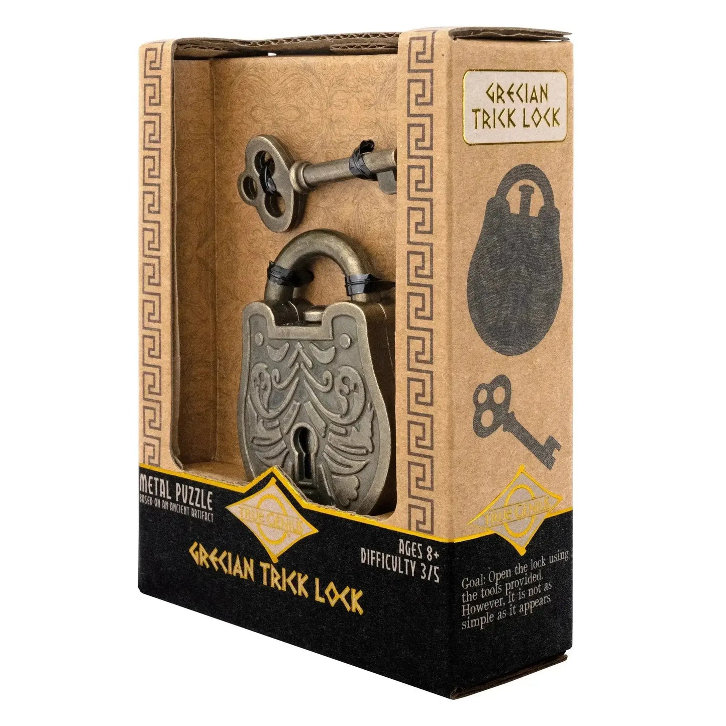 Grecian Trick Lock Challenge With Theodorus Key Unlock Secrets - ToylandEU