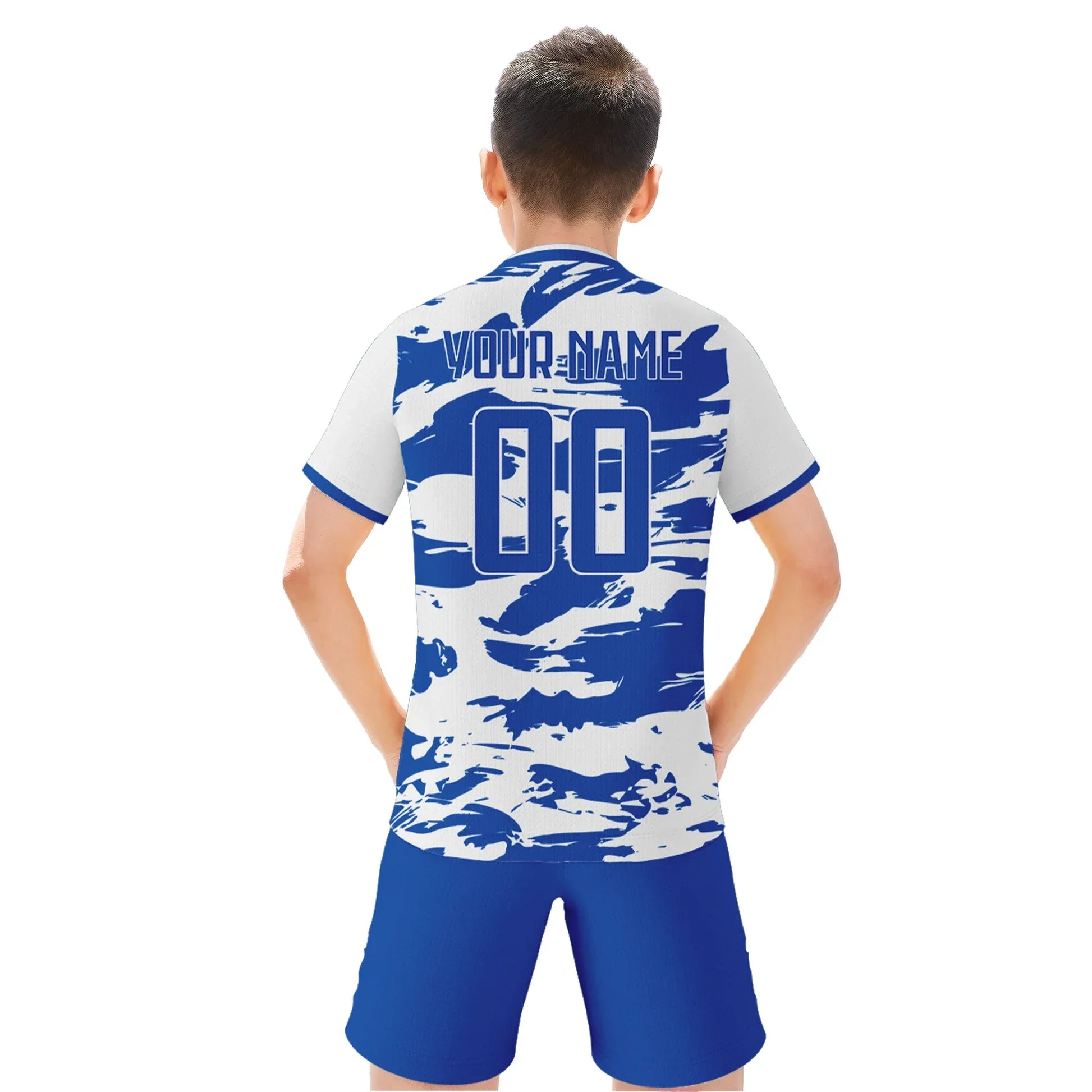 Greece Kids Custom Football Jersey With Name And Number Print Sublimation Knit Soccer Kit Youth Team Uniform - ToylandEU