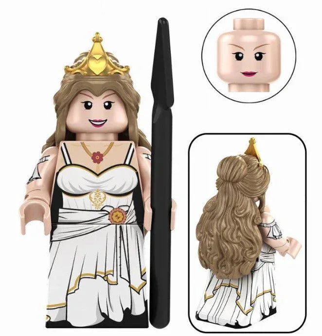Custom Greek Queen Goddess Figure With Base Plate Included ABS Plastic Construction - ToylandEU