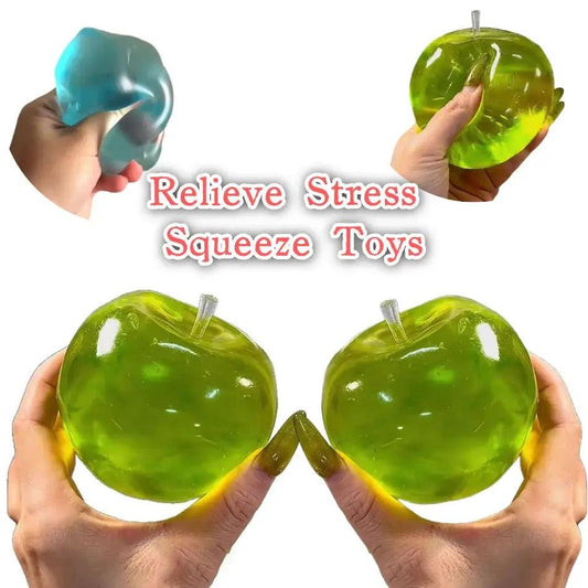  Green Apple Stress Ball Fidget Toy ADHD Relief Calming -  ToylandEU™