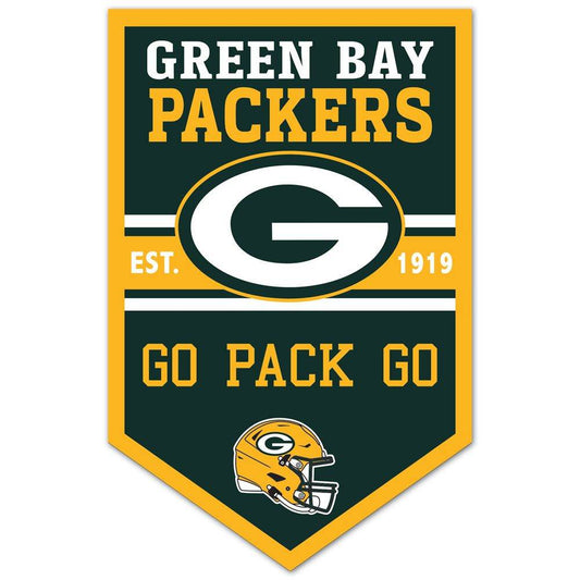 Green Bay Packers 11x17 Wood Chevron Sign Wall Decor - ToylandEU