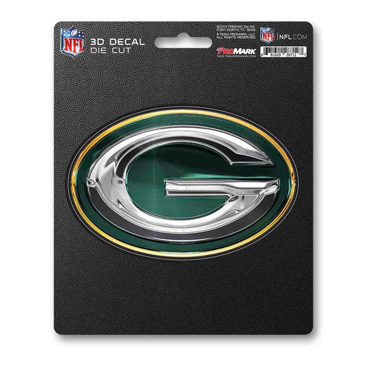 Green Bay Packers 3D Die Cut Decal Logo 5x6 Inch Sticker - ToylandEU