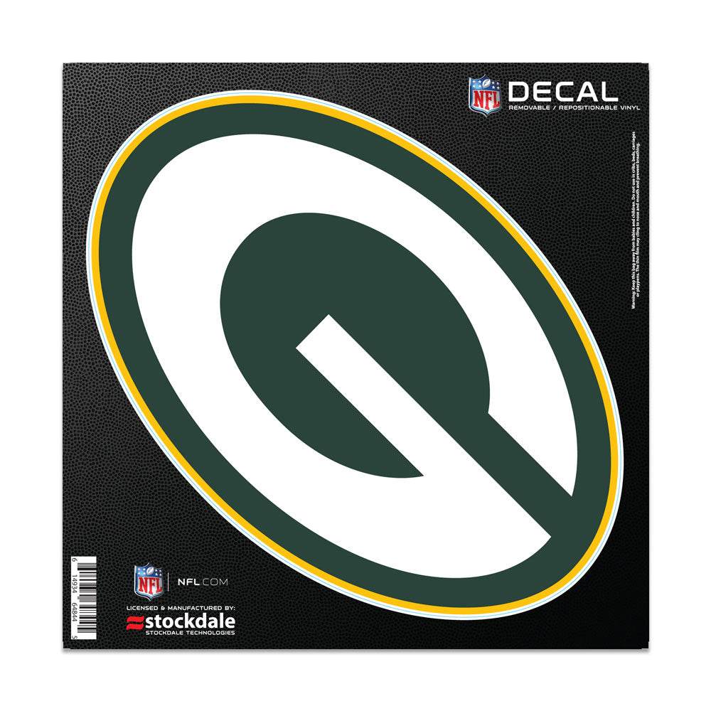 Green Bay Packers 6x6 All Surface Vinyl Decal Logo Sticker - ToylandEU