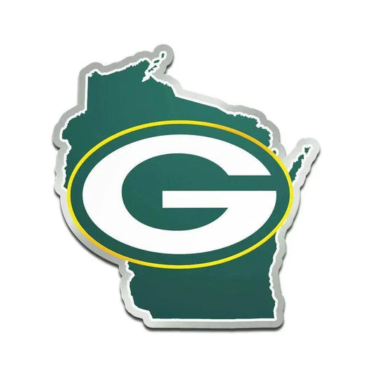  Green Bay Packers Acrylic State Shape Auto Emblem Official -  ToylandEU™