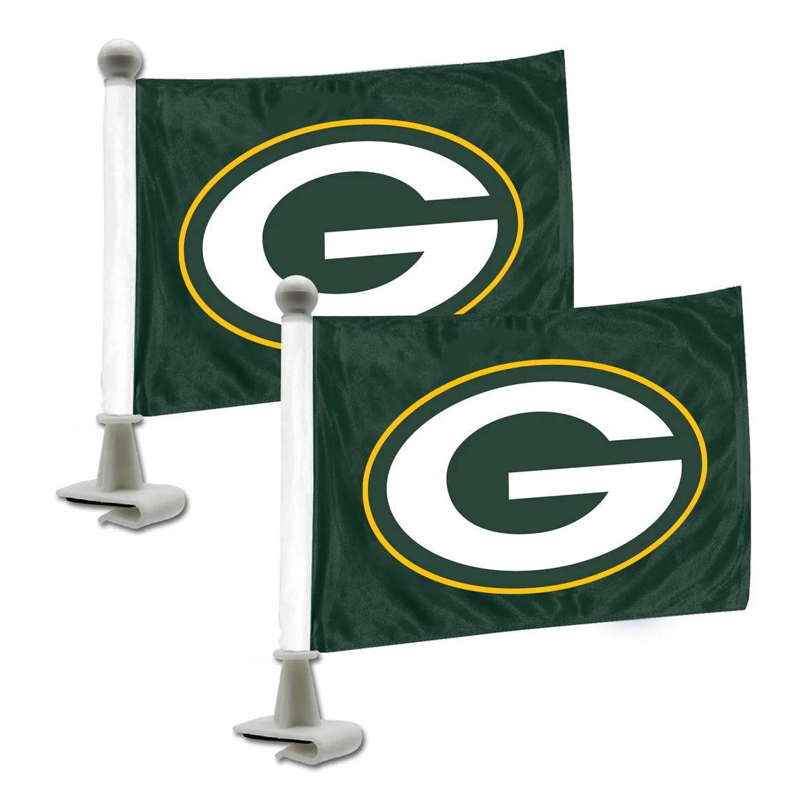 Green Bay Packers Auto Flag Set Two Piece Ambassador Style - ToylandEU