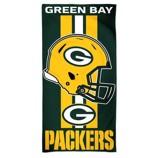  Green Bay Packers Beach Towel 30x60 Cotton Velour Front -  ToylandEU™