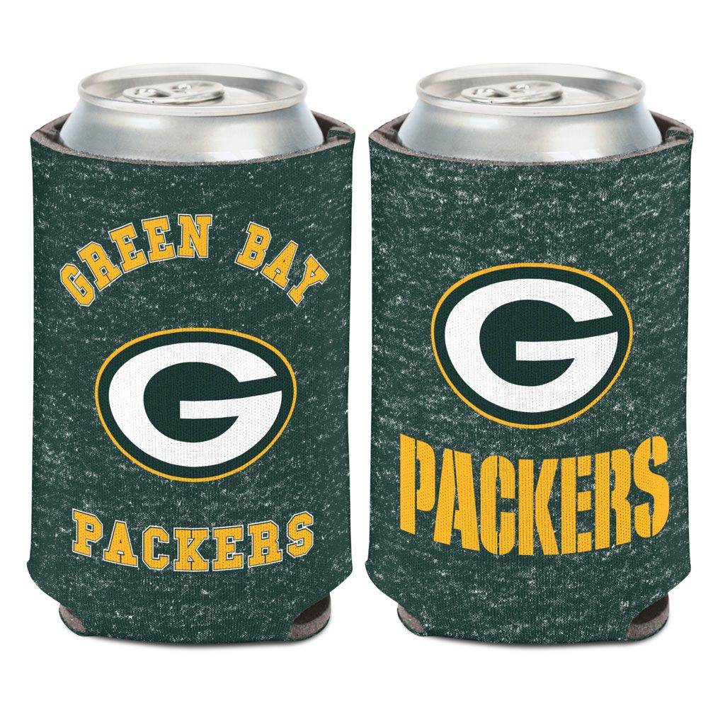 Green Bay Packers Can Cooler Heathered Wraparound 12 Oz - ToylandEU