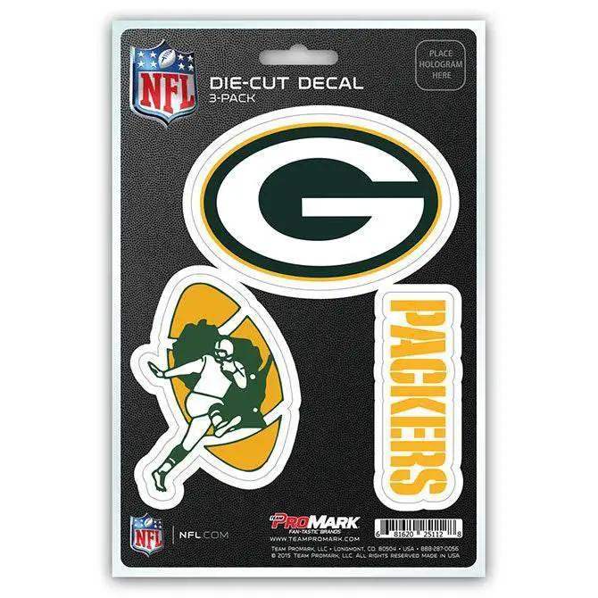  Green Bay Packers Die Cut Decal 3 Pack Vinyl Stickers -  ToylandEU™