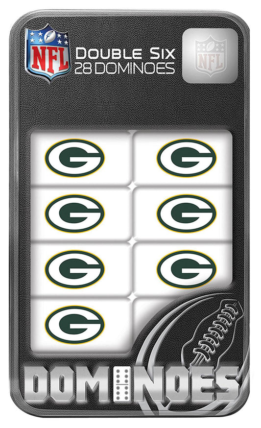 Green Bay Packers Dominoes Set With Collectible Tin Box - ToylandEU